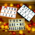 A4 A5 A6 DIY Letters LED Combination Light Box Night Light USB / AA Battery Powered Symbol Cards Table Lamp Message Board. 