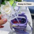 Imported Original Water Bottle Motion Bpa-Free Acrylic Water Bottle Perfect For School Kids And Active Females Customizable Sipper And 550ml Capacity Vibrant Colors And Playful Patterns Double Drinking Nozzle Design With Straw Moveable Transparent Caps. 