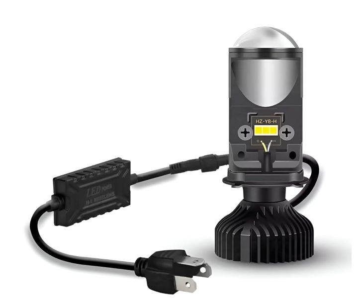 Y6 Led Projector 1 Piece Y6 Projector Lens Super Bright LED Bulb for Motorcycle Bike ...