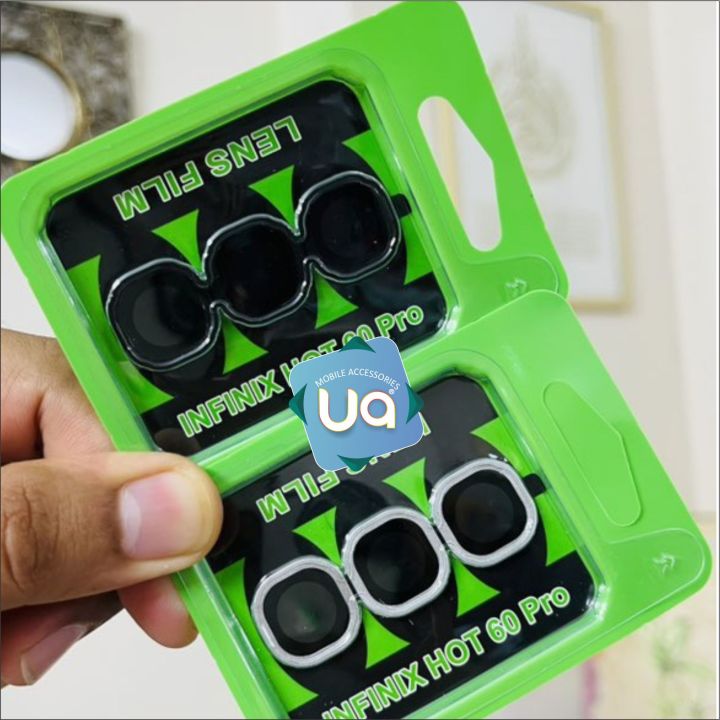 Infinix Hot 60 Pro / Hot 60 Pro Plus Camera Lens Ring Tempered Glass Protector Top Quality Lens Tempered Glass Protector