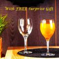 Imported High Quality Kayla Clear Glass Goblet- 390 ml for Special Drinks. 