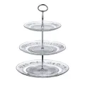 Clear Glass 3 Tier Cake Stand. 