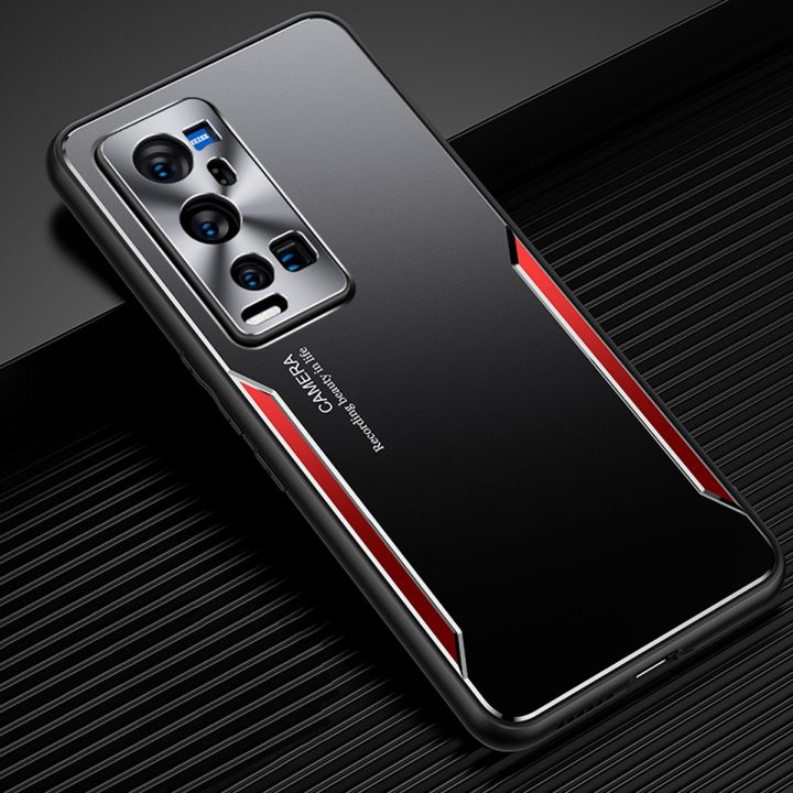 For Vivo X60 Pro+/Vivo X60 Pro Plus Electroplated Metal Back Panel Soft TPU Bumper Double Shockproof Protective Cover Compatible case