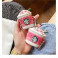Starbucks Sakura Cup cute Silica gel Fashion AirPods 3 case 2021 AirPod 1 2 pro Cases Soft Cover Drop. 