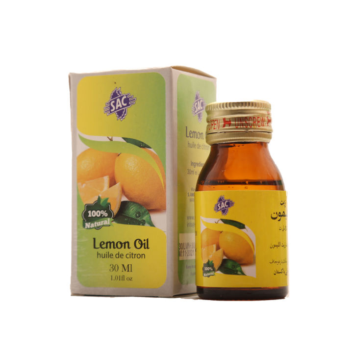 Lemon Oil - 30ml - herbal oil - for skin, health and aromatherapy - multipurpose - SAC