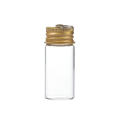 10ml Glass Bottles Empty Hanging Ring Aluminium Lids Sample Jars Small Transparent Storage Vials for Laboratory Use Diy. 