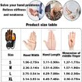 Pair Rehabilitation Robot Gloves, Hand Dysfunction Patient Training Device Stroke Hemiplegia, Finger Exerciser Hand Strengthener Finger Orthosis for Relief Cramps(Color:Left Hand,Size:Small). 