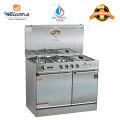 Welcome 3 Burner 6 in 1 Gas Cooking Range Plus Fryer Stainless Steel Model WC-6002 - Silver. 