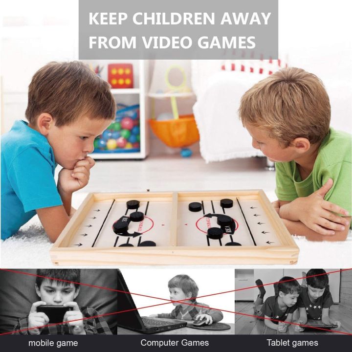 Sling%20puck%20board%20Pucket%20Game%20Board%20Wooden%20Desktop%20Hockey%20Game%20Fast%20Sling%20Puck%20Game%20for%20Kids%20and%20Adults%20-%20Image%202