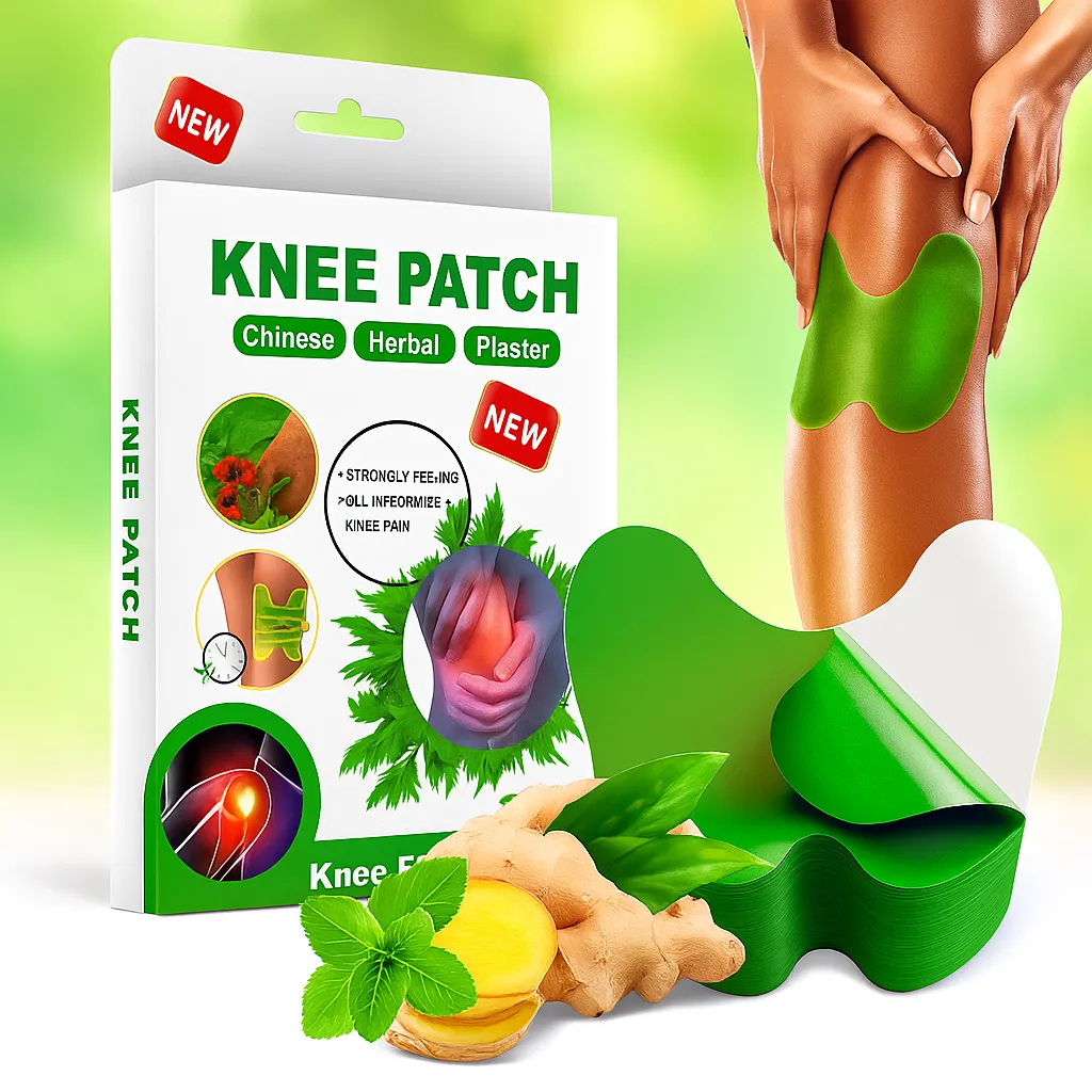 10 PCS Herbal Knee Pain Relief Patches – Extra Strength Pain Relief ...