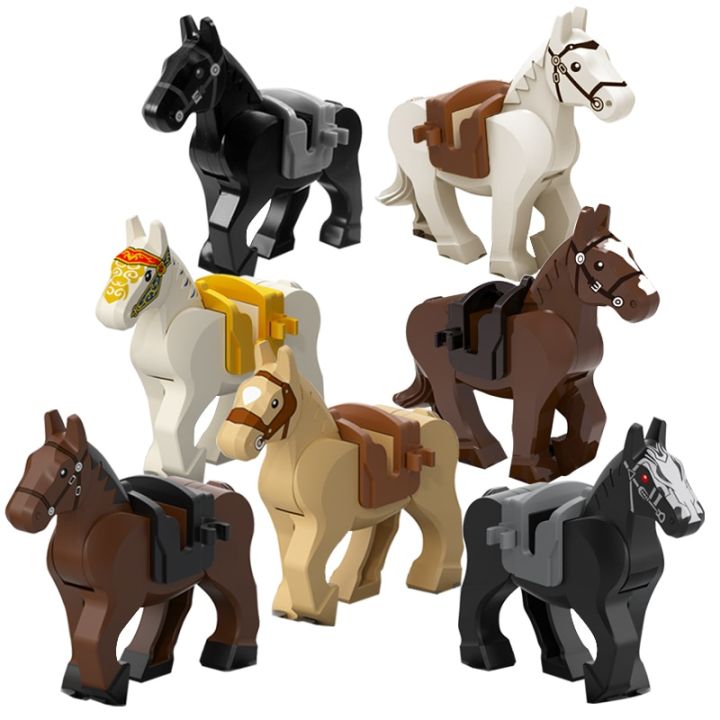Plastic%20Blocks%20Mini%20Blocks%20Action%20Figures%20War%20Medieval%20Knight%20Horse%20Wolf%20Saddle%20Bridle%20Toy%20Blocks%20For%20Children%20-%20Image%205