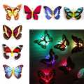 2PCS Glow In The Dark Led Butterfly Night Light Led Color Changing For Kids Room. 