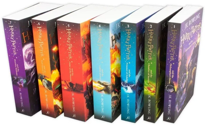 Harry Potter Book Set The Complete Collection Children s Paperback by J K. Rowling Daraz.pk