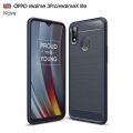 Oppo Realme_ 3 Pro Carbon Fiber Brush Mark Antishock Drop Resistance Silicon Tpu Case Back Cover. 