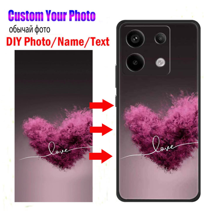 Customized Phone Cases for Redmi Note 13 Pro Plus 5G Silicone Cover DIY Photo Picture Design For Redmi Note 13 Pro 4G TPU Case