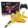 Remote Control Medium RC Foam Plane Foam Fighter, RC Airplane 2.4GHZ Toy, Remote Control Plane with LED Night Medium Size Zy530pro. 