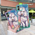 dienya Case For Realme Narzo 30A Case Oil Painting Pet Dog Thin Shockproof Square Edge Silicone Casing Full Lens Cover Camera Protect Cases Softcase. 