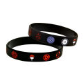 Anime Naruto Sharingan Sport Wristband Toys Male Female Rubber Cartoons Figures Charm Cosplay Wristbands Toys for Children Gift. 