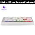 Gaming Keyboard - Clicker K5 LED Mechanical Keyboard - Clicker K5 Gaming Keyboard - 5 Mix Color Back Light LED -  Wired Plunger Gaming Keyboard - Gaming Metal Keyboard - Mechanical Gaming Keyboard. 