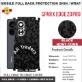 SPARX EDGE 20 pro full Back 360 Protection skin wrap with sides and camera protection premium quality full cover wrap sheet for sparx edge 20 pro. 