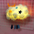 DIY Handmade Cotton Cloud Shape LED Night Light Lamp Home Bedroom Hanging Decor. 