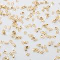 200pcs Iron Clip Buckle Cord End Tip Fold Over Clasp Crimp Bead Connector For DIY Necklace Bracelet Jewelry Making Accessories. 