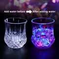 Flash Light Cups, Crystal Drinking Glasses, LED Light Up Cups, Acrylic Whiskey Cups, Water Induction, Color Changing Pineapple Shape Glasses for Cocktail, Party, Bar, KTV Club (Pack of 1). 