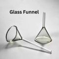 Glass Funnel 75mm 1 to 5 Pcs – Fluted 60° Angle Short Stem – Borosilicate Reusable Funnel for Laboratory, Classroom, Home, Essential Oil, Perfume, and DIY Use. 
