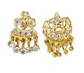 Half Moon Star Nose Pin Yellow Gold Plated for women, Nose ring Jewelry for Women and Girls. 