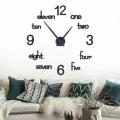 The New Wooden Wall Clock 24 inch Non-ticking one AA battery DIY Quartz Clocks Fashion Watches 3D Laser Cut Wooden Wall Clock For Living Room Home Decor(mix). 