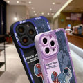 Jizetin for Samsung Galaxy M31 Back Cover Fashion Tide Bear Lens Full Protection Frame Phone Case Soft TPU Shockproof Mobile Phone Cases. 