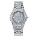 【Hannah Martin Store】Fashion Hip Hop Iced Out Watch for Men Women Top Brand Luxury Diamond Calendar Quartz Wristwatches Relogio Reloj Drop Shipping. 