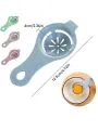 Egg Separator Egg Yolk Separator Kitchen Cooking Gadget Yolk Separator (Rendom Color). 