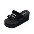 【FOOT SOFA】 Fashion Women Slippers Summer Outdoor Light Weight Cool Shoes Ladies Flat Flip-flop Black Non-slip Basic Home Sandals. 