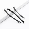 【ETOP】12Pcs/Set 6-8cm Matte Solid Black Barrettes Metal Hair Clips Styling Tools Fashion Girls Hairpins Hair Accessories For Women Headwear. 
