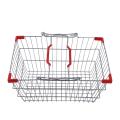 stainless steel wire handle, wire shopping basket. 