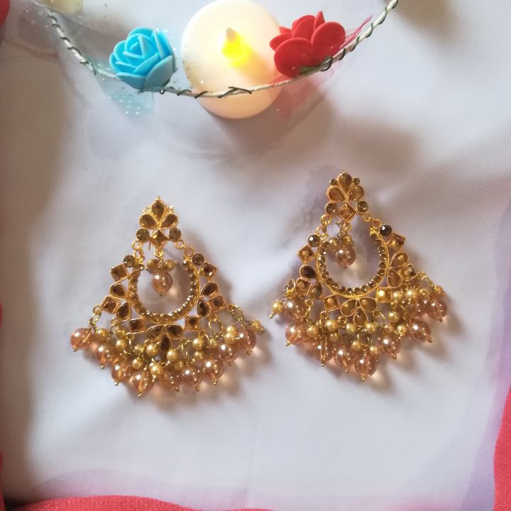 Fashionable%20Stylish%20designs%20Kundan%20Earrings%20Hand%20made%20jewellery%20-%20Image%202