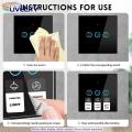 Push Button Icon Labels English Print Complete Labels Touch Switch Lcon Stickers. 