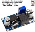 LM2596 DC to DC Adjustable Step Down Buck Converter / IC | Mini Module | Step Down Power Supply - 24V to 12V, 5V, 3V. 