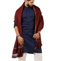 Maroon Acro-Woolen Dhussa Shawl For Man. 