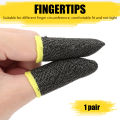 (2 PCS) Pair of Finger Cover Breathable Game Controller Finger Sleeve For PUBG Sweat Proof Non-Scratch Touch Screen Gaming Thumb Gloves Best For Free Fire - Fortnite - Call Of Duty - PUBG Mobile. 