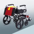 Lifecare Enterprises Lightweight Wheelchairs Aluminium Alloy Transport Wheelchair with Handbrakes Folding Wheelchair. 