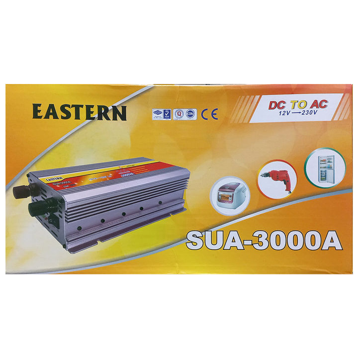 EASTERN 3000W Inverter SUA-3000A Modified Sine Wave Solar Power USB 12V DC to 220VAC