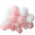 Pink Happy Birthday Arch Decoration Set With Pink Happy Birthday banner and Pink White Balloons. 