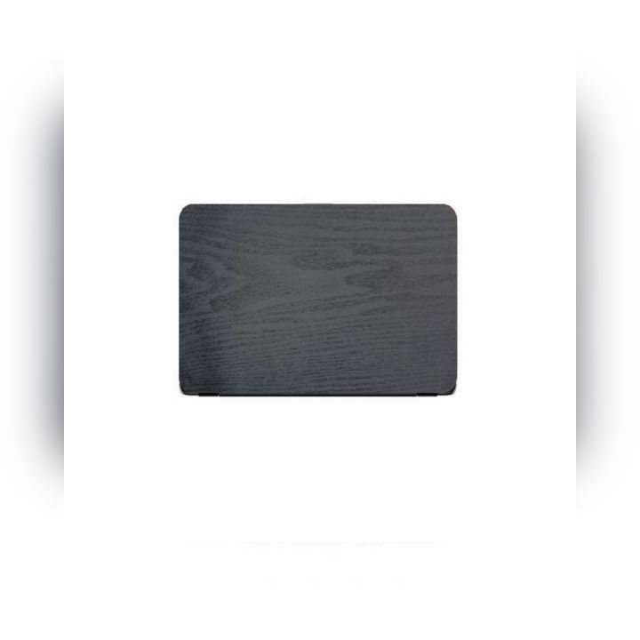 Universal Laptop Back Skin Wooden Texture - Black