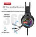 Lenovo G80-B Head-mounted Gaming Headphone Noise Reduction Usb Headset Channel with RGB Lamp Effect  Gaming Headset 7.1 Channel Gaming Head-mounted Earphone with 50mm Dynamic Coil RGB Brilliant Lighting Noise Reduction Ear buds for PC Steam pro Gamer. 