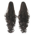 Curly Clip In Ponytail Hair Extension - Natural Brown ponytail hair extension in natural brown is the perfect addition to your hair care accessories collection.. 