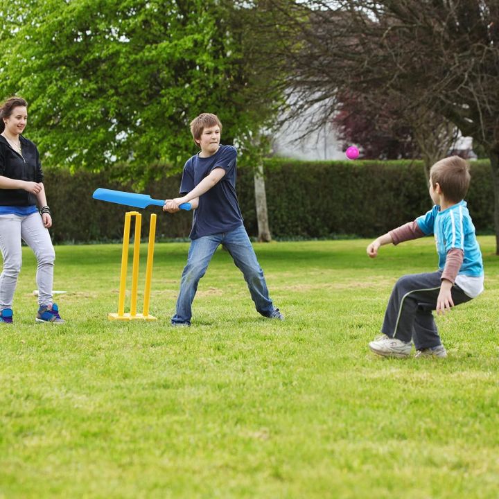 Cricket%20Bat%20Kids%20Cricket%20Set%20Plastic%20Cricket%20Bat%20and%20Ball%20Set%20for%20Kids%20Cricket%20Bat%20and%20Ball%20Beach%20Cricket%20Stand%20Kit%20for%20Kids%204-6%20Children%20Toddler%20Sports%20Hand-Eye%20Coordination%20Cultivation%20Sports%20Game%20-%20Image%203