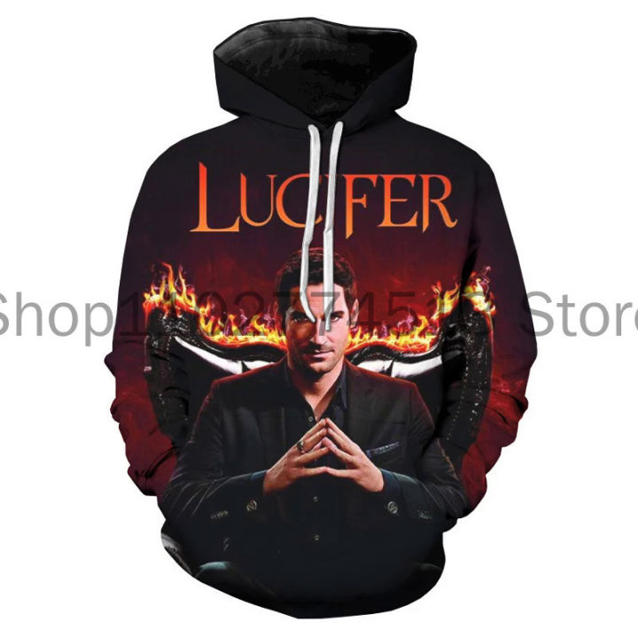 2023 Hot TV Series Lucifer 3D Printed Hoodies Men Women Fashion Popular Sweatshirts Harajuku Hip Hop Oversize Pullover Hoodie