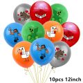 Minecraft Balloon Pixel Game Theme Birthday Banner Party Decoration Disposable Tableware Cake Topper Supplies Creeper TNT Toy. 